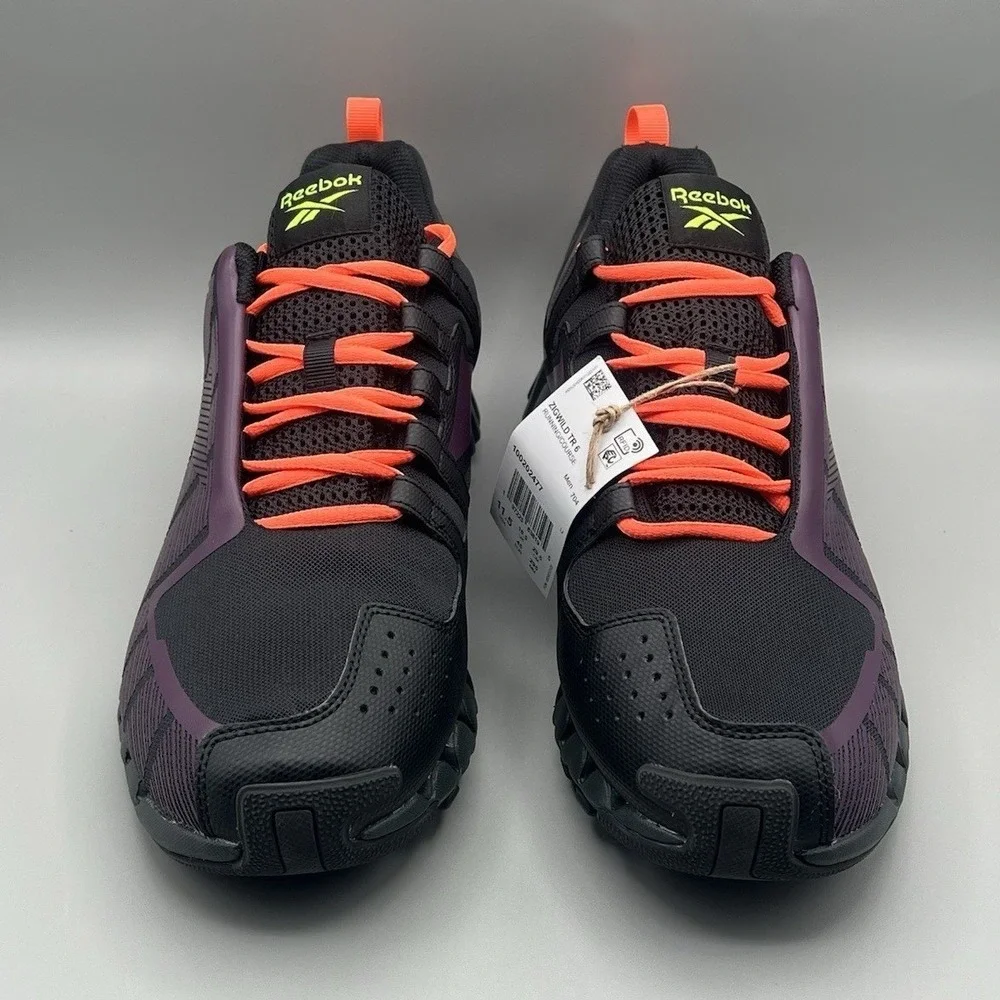 Reebok Zigwild TR6 Black Purple Coral Running Shoes - Men's Size 11.5 NEW